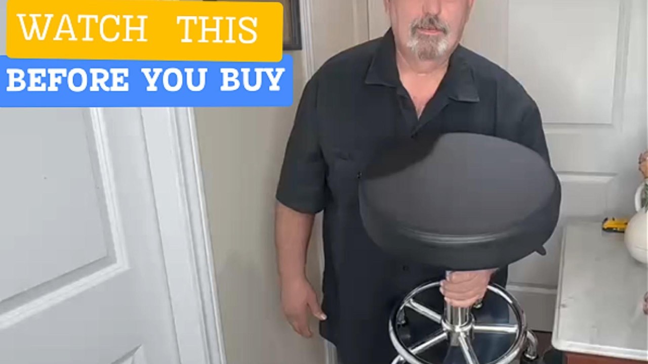 My Thoughts KKTONER Rolling Stool Swivel Height Adjustable