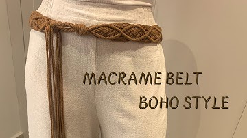 Boho Chic Macramé Belt: Timeless and Easy to Make / Cinto Macrame