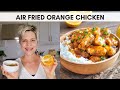 Air fryer orange chicken  healthy fast food makeover recipe that is glutenfree too