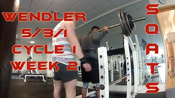 Wendler 5/3/1 || Squats || Cycle 1 Week 2