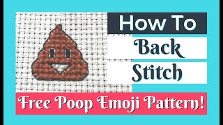 LEARN OUTLINE Back Stitch & Long Stitch | How to Cross Stitch Tutorial for Beginners Flosstube