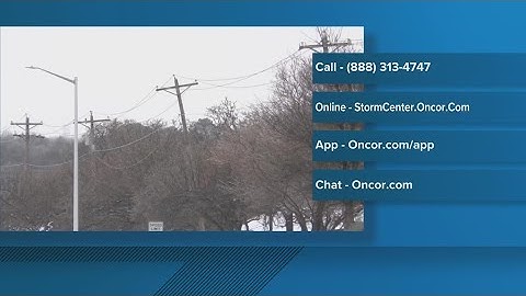 Oncor crews working to repair power outages across Central Texas