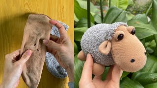 How to make stuffed sheep from old socks | Как сделать чучело овец из старых носков