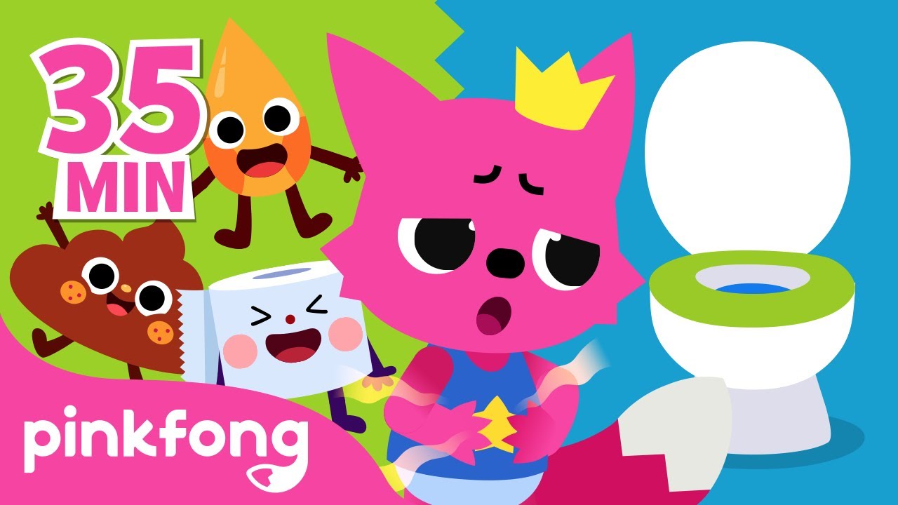 Pinkfong veut aller aux toilettes  Comptines  Pinkfong Bb Requin  Chansons pour Enfants