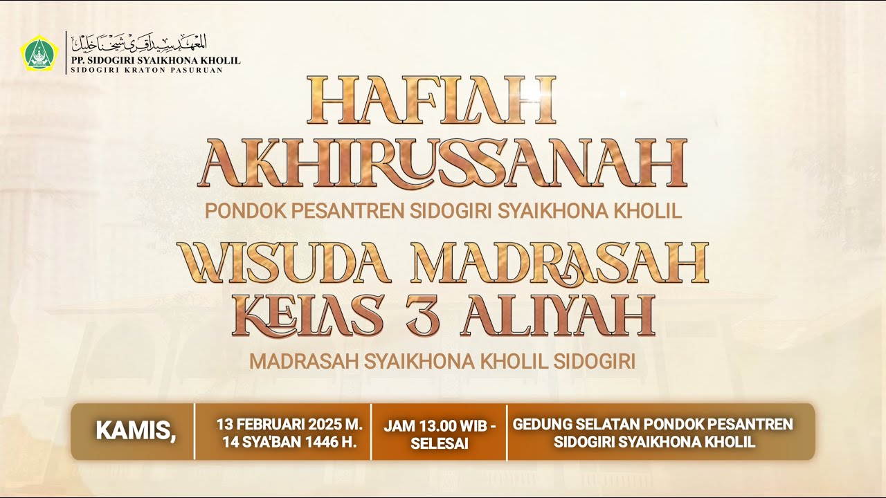 🔴 HAFLAH AKHIRUSSANAH KE 35