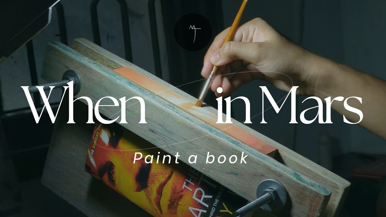 Paint with me! Watercolours on a book edge 🖌 Art
