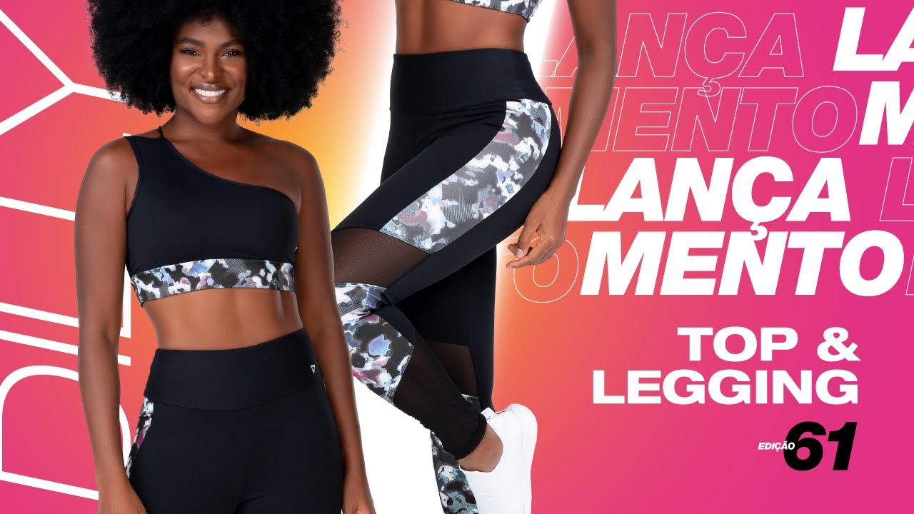 CONJUNTO DILLY - TOP E LEGGING, FITNESS, LANÇAMENTO