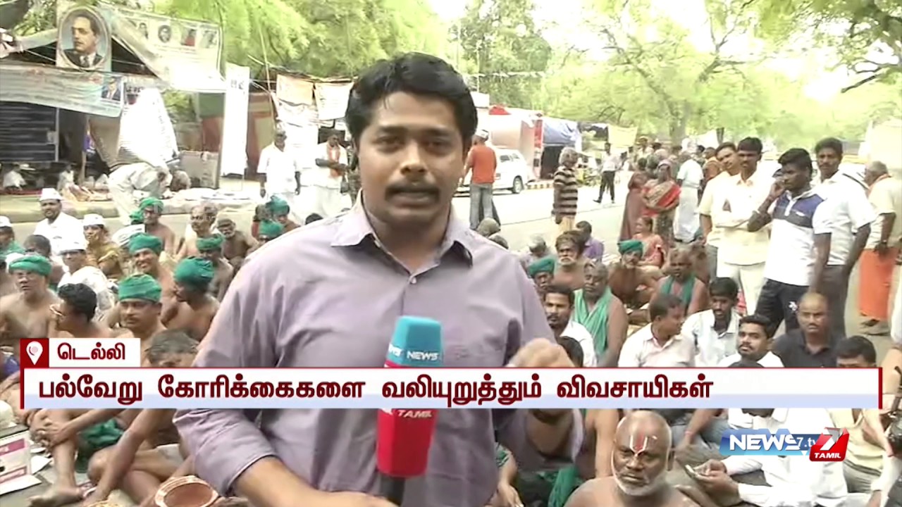 Tamil farmers protest in Delhi enters 22nd day : reporter update ...