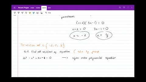 Mac 1105 sec 1.5 Solving equations quadratic in form
