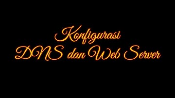 Konfigurasi DNS dan WEB SERVER di Debian 8