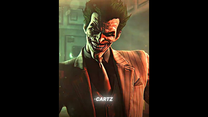 The Joker Reveals Himself