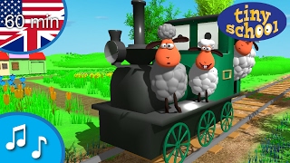 ABC song with a train for children | Nursery rhyme from tinyschool