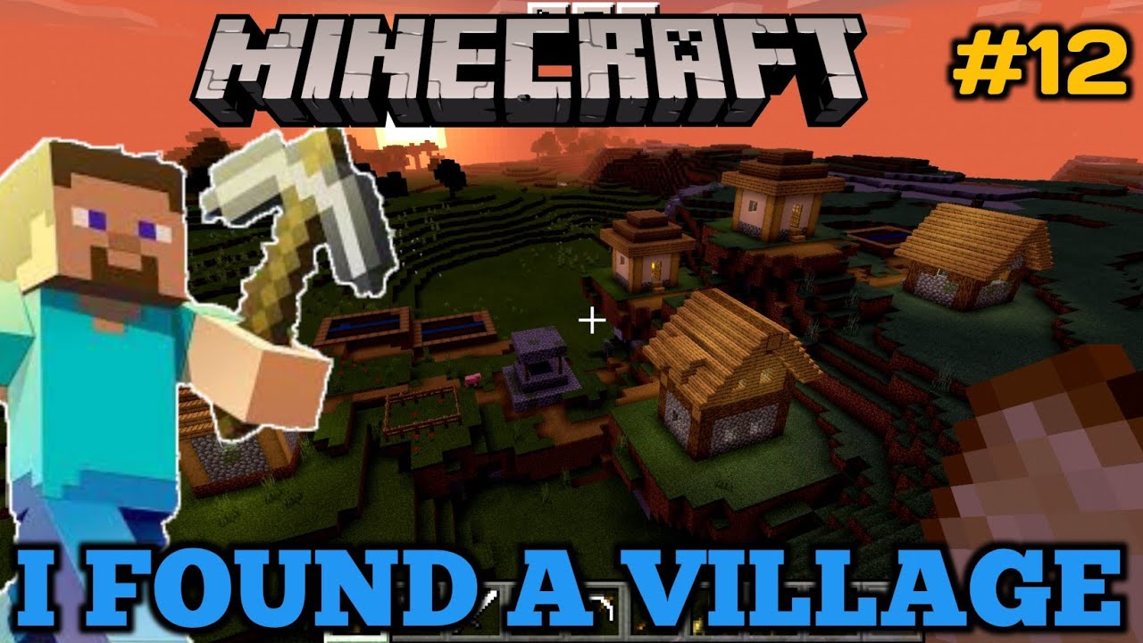 I FOUND A VILLAGE IN MINECRAFT ||minecraft survival series||#part12 ...