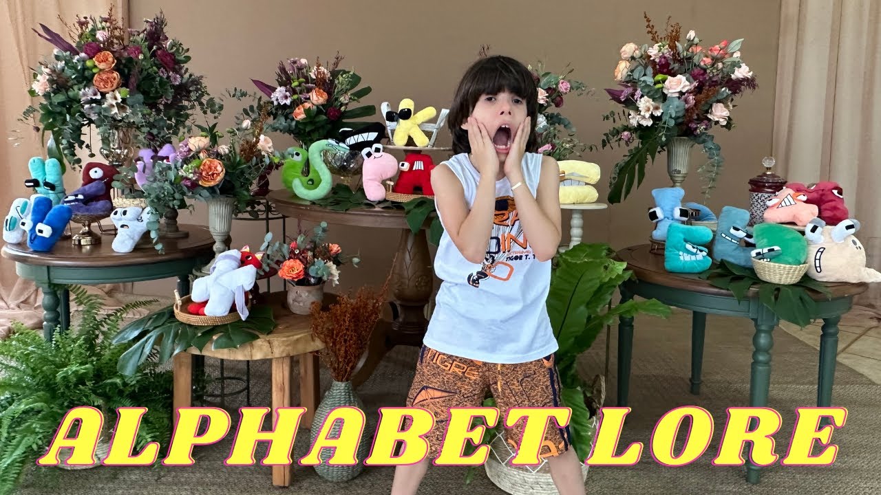 ALPHABET LORE E ROGER DECORAM MESA DE ANIVERSÁRIO