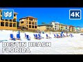 4k destin beach florida usa  spring break walking tour vlog  vacation travel guide  binaural