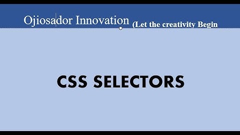 CSS Selectors Explained | Beginner’s Guide to Styling HTML Elements