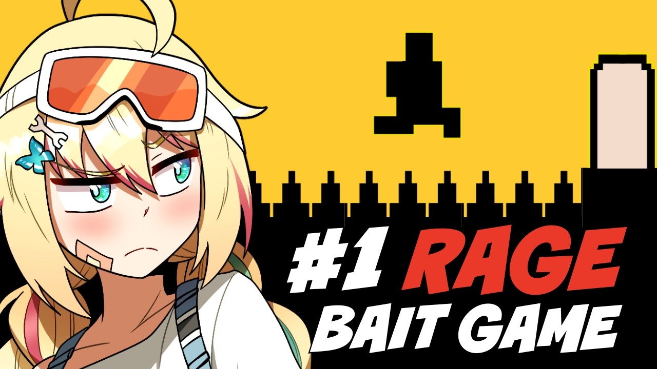 the calmest anime girl attempts at the most rage baiting game right now!