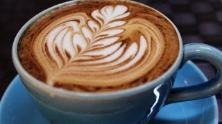 How to make free pour latte art easily on no crema coffee without an espresso machine