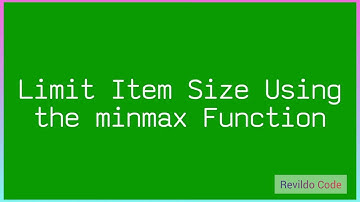 Limit item size using the minmax Function | CSS Full Course |#CSS | #revildo_code