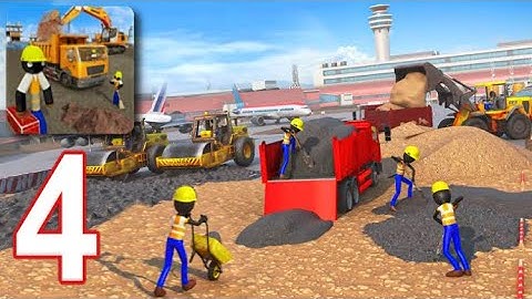 Stickman City Construction - Gameplay Walkthrough Part 4 - Crane Mode (iOS, Android)