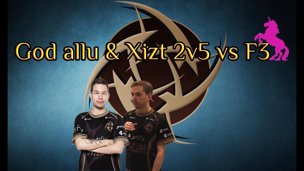 God allu  & Xizt 2v5 vs F3  @ ESWC 2015