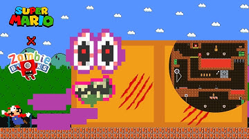 Mr.Mario: Mario vs the Giant Numberblocks 2 Zombie mix level up maze | Game Animation