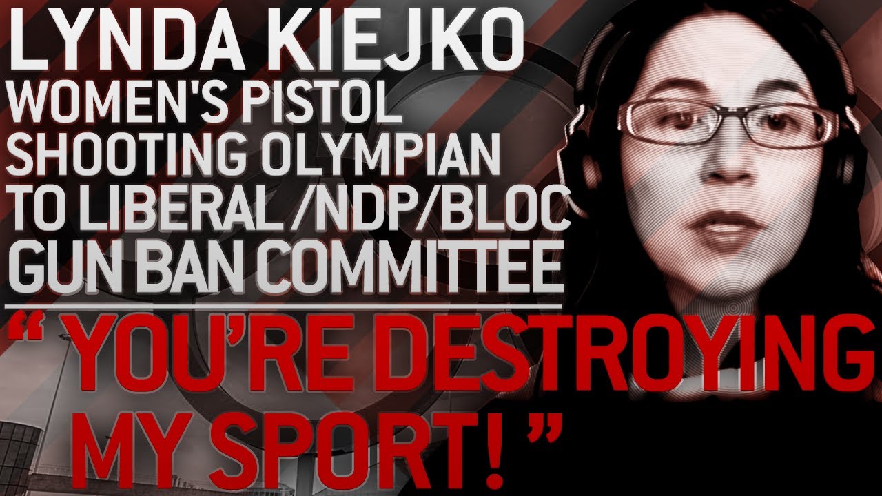 Olympic Women's Shooter to Liberals "YOU'RE DESTROYING MY SPORT!"