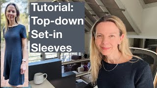Famous Top-Down Set-In Sleeves Tutorial - Modifying the Milly Dress - Shaped sleeve cap - Mostly Knitting Net Worth