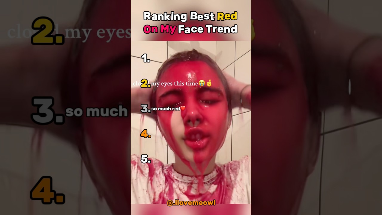 Ranking Best Red On My Face Trend 