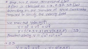 ONE TWO AND THREE Dimensional flows by Digital class FM63