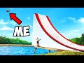 I Built the Worlds BIGGEST Slip N Slide JUMP!