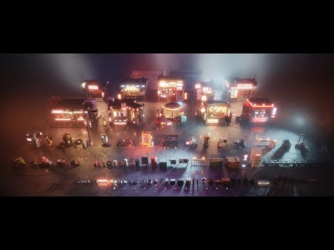 Cyber Streets/C4D/3dsMax/Houdini/Octane/Redshift/Kitbash/Download