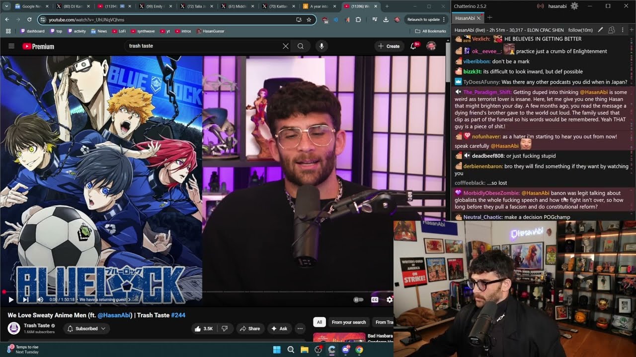 Hasan talking about the latest Trash Taste Episode