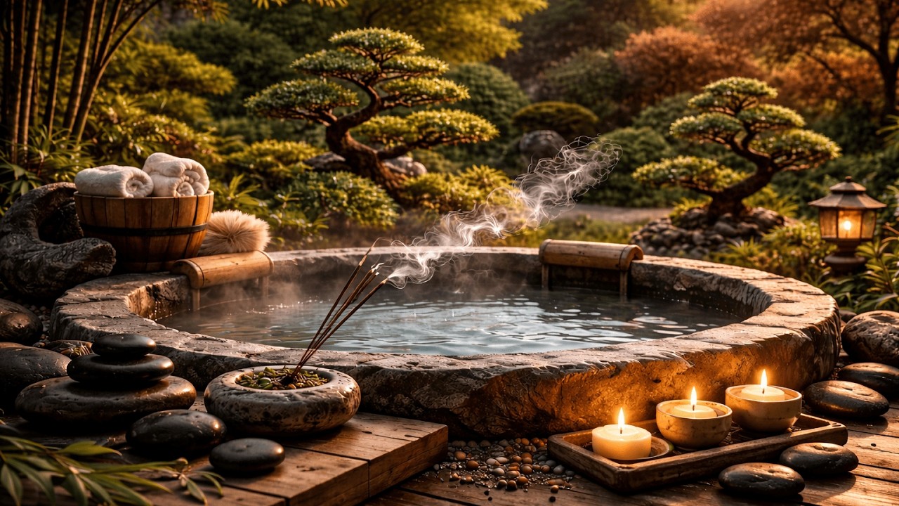 Zen Garden Bath | Deep Relaxation Ambient Meditation - YouTube