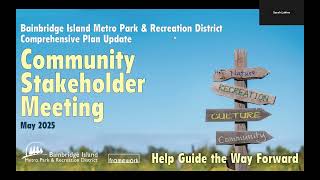 Comprehensive Plan Update - May 22 Stakeholder Meeting