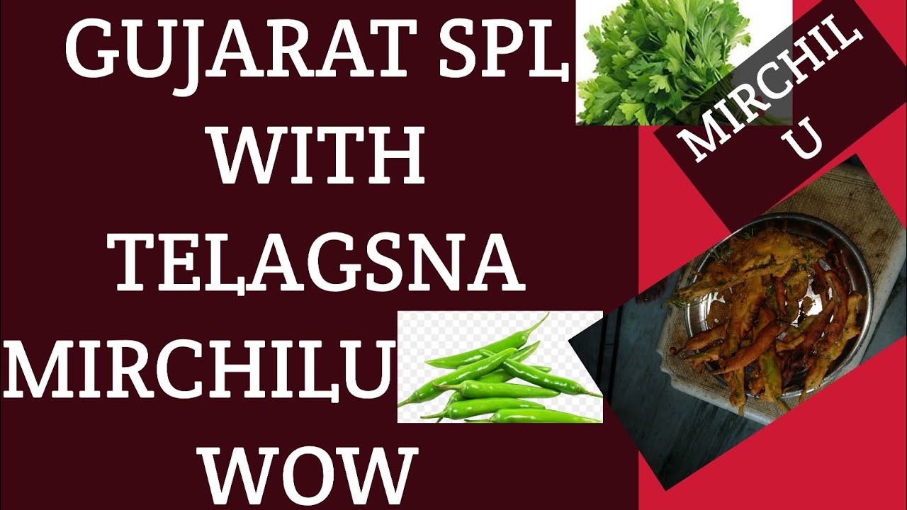 Gujarat spl kotimeermirchilu wirh telagana greenchilli mirchilu 