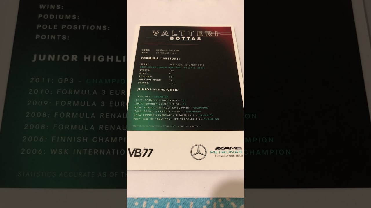 VALTTERI BOTTAS 77 I