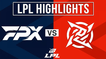 FPX vs NIP Highlights ALL GAMES | LPL 2025 Split 3 Play-In | FunPlus Phoenix vs Ninjas in Pyjamas