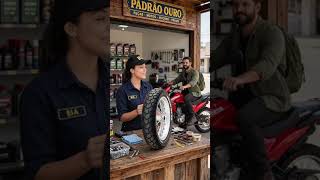 PROMPT VEO3 PADRÃO OURO - PNEU PIRELLI MT60 - FRENTE DA LOJA - 10s - 9:16FIRST FRAME =