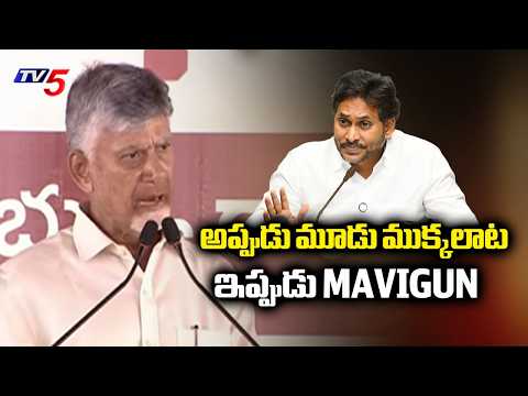 CM Chandrababu Naidu Mass WARNIN To YS Jagan And YCP Leaders Over MAVIGUN & Amaravati | TV5 News - TV5NEWS