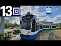 🚊 GVB Amsterdam Tramlijn 13 Cabinerit Geuzenveld - Centraal Station - Westermarkt | Tram Driver 2020