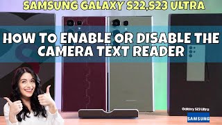 ✅ How to Enable or Disable the Camera Text Reader on Samsung Galaxy S22,S23 Ultra screenshot 4