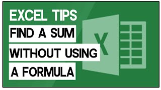 How to find sum without any formula or function Sum Excel में बिना formula के sum करना सीखें