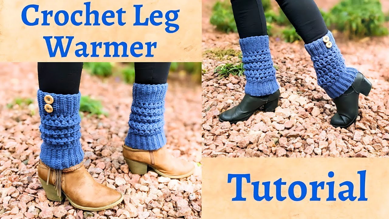 (Non-Vintage) How To Crochet Beginner Friendly Leg Warmers Made In One Piece!