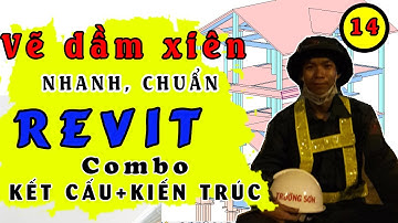Tự học revit | Revit kết cấu | revit kiến trúc | vẽ dầm xiên trong revit cực nhanh | BIM Edu #14