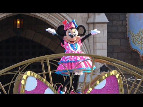 4K・シンデレラ城前】ミニー＠ファンダーランド 2024.2.3 - YouTube