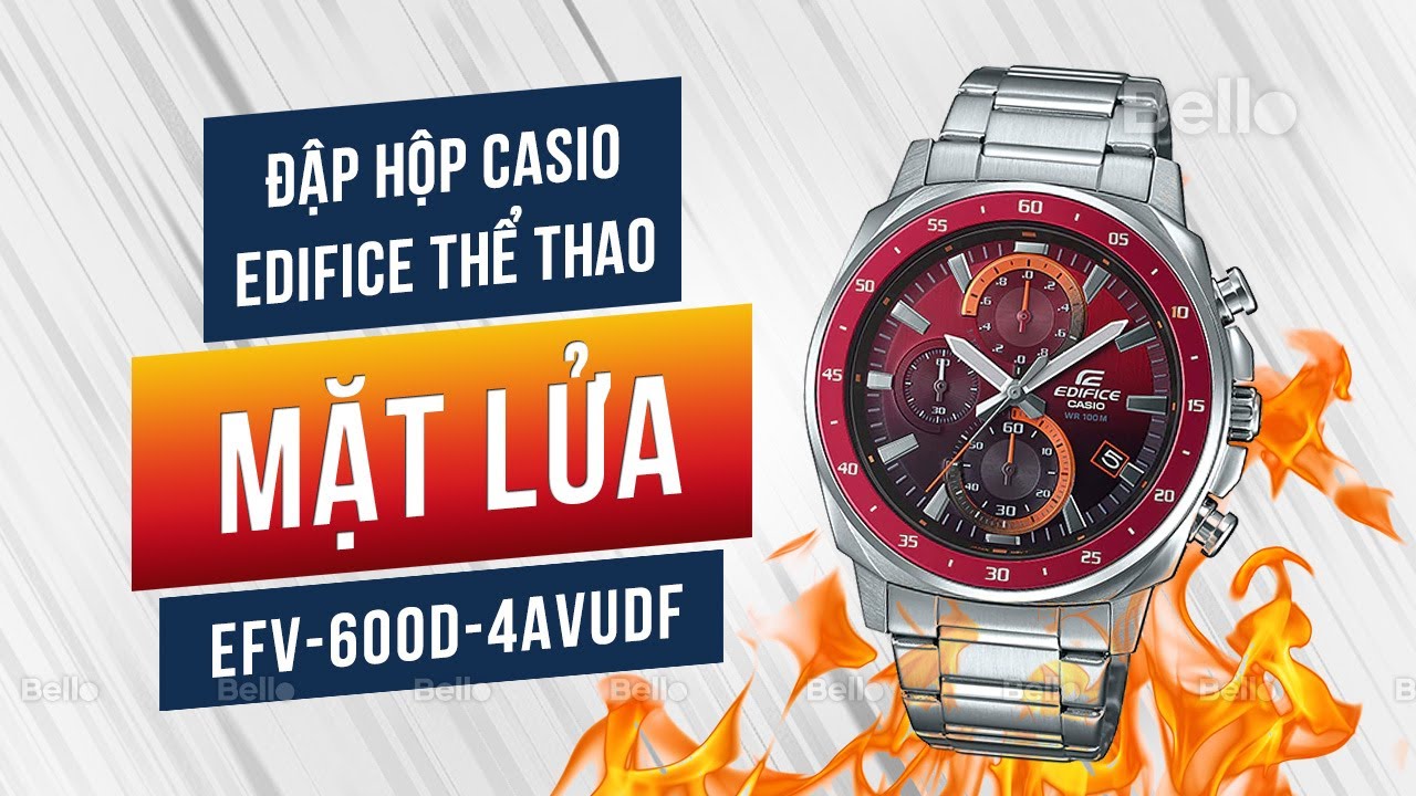 Casio Edifice EFV-600D-4AVUDF - Uy tín từ 2009, Tem vàng chống giả