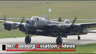 BEAUTIFUL Arrival and AWESOME Sound of the Lancaster; Eindhoven 04052014