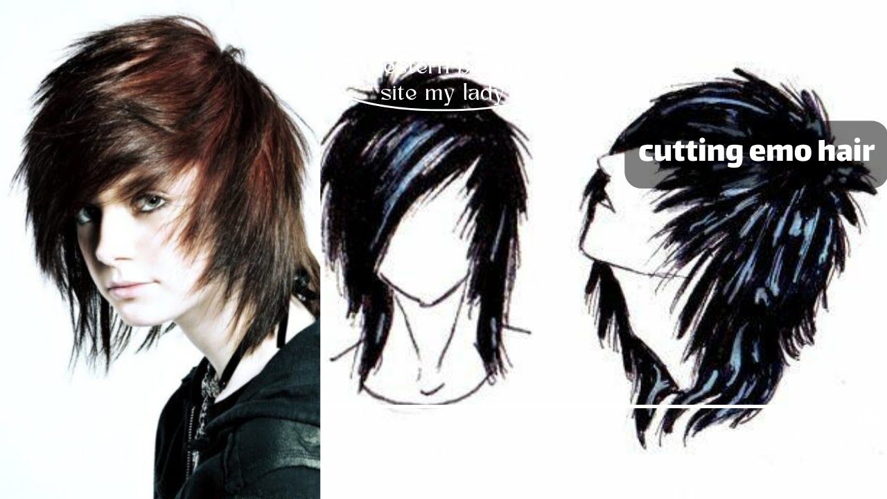 How To Cut Emo Hair Short ، Cutting Emo Hair Youtube