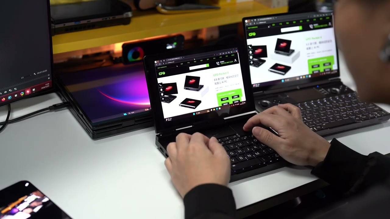 The GPD Pocket4 KVM module show case